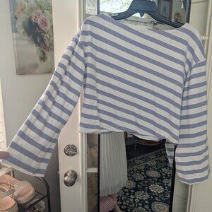 Anthropologie Maeve Boatneck Bell-Sleeve Knit Top - XL